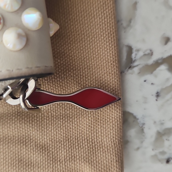 Christian Louboutin Panettone Gray Embellished Long Wallet Full Inclusion - Picture 11 of 14